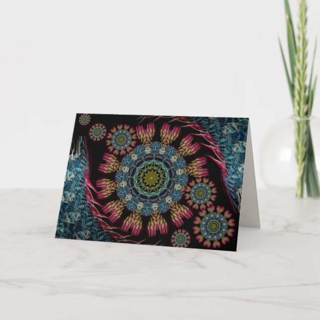 Tarjeta de tapiz fractal (Anverso)