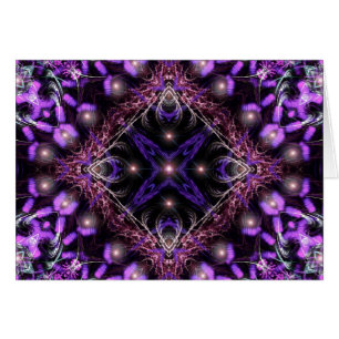 Tarjeta de Tapiz Fractal Purple Light