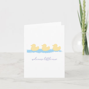 Tarjeta de tarjeta de baby shower para patitos beb