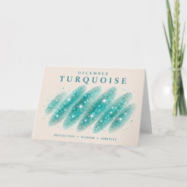 Tarjeta de Tarjeta de Cristal Turquesa