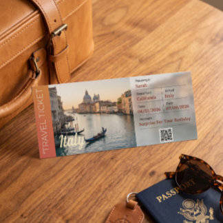 Tarjeta de Tarjeta de Embarque Sorpresa para Viaje