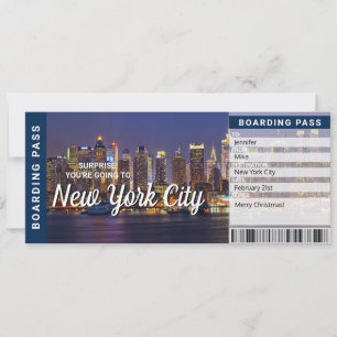 Tarjeta de Tarjeta de Embarque Sorpresa para Viaje