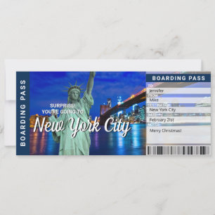 Tarjeta de Tarjeta de Embarque Sorpresa para Viaje