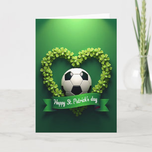 Tarjeta de Tarjeta de Fútbol Clover Heart