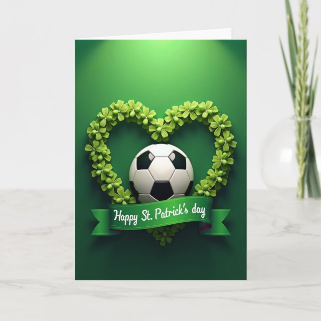 Tarjeta de Tarjeta de Fútbol Clover Heart (Anverso)