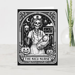 Tarjeta de Tarot de Enfermera de Nicu de Halloween