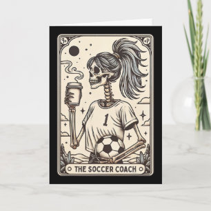 Tarjeta de Tarot de Entrenador de Fútbol Halloween