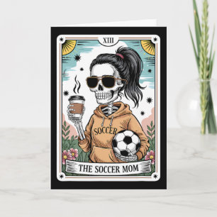 Tarjeta de Tarot de Esqueleto Divertido para Mamá
