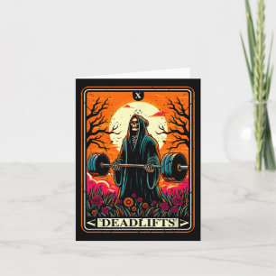 Tarjeta de Tarot de Horror Peso Muerto El Gimnasio