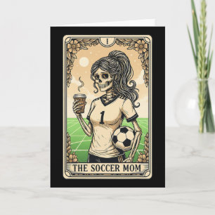 Tarjeta de Tarot de Mamá de Fútbol Vintage Hallowe
