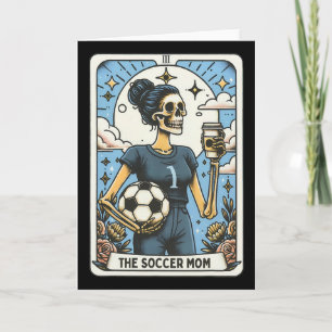 Tarjeta de Tarot de Mamá de Fútbol Vintage Hallowe