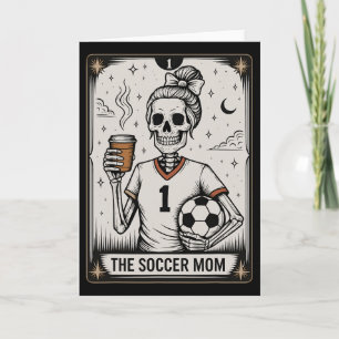 Tarjeta de Tarot de Mamá de Fútbol, Vintage Mamá d