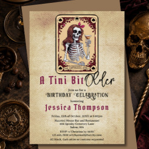 Tarjeta de Tarot Gótico Cumpleaños Un Poco Más Vie