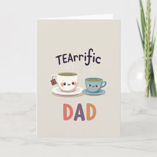 Tarjeta de taza de té del dulce Día del Padre