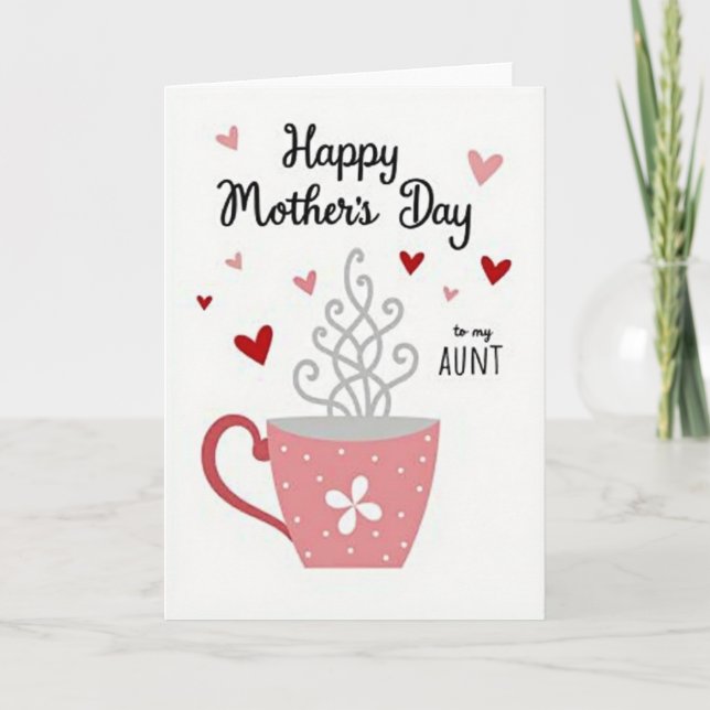 Tarjeta de Taza para el Día de la Madre Dulce (Anverso)