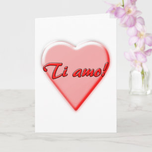 Tarjeta de Te Amo, italiano