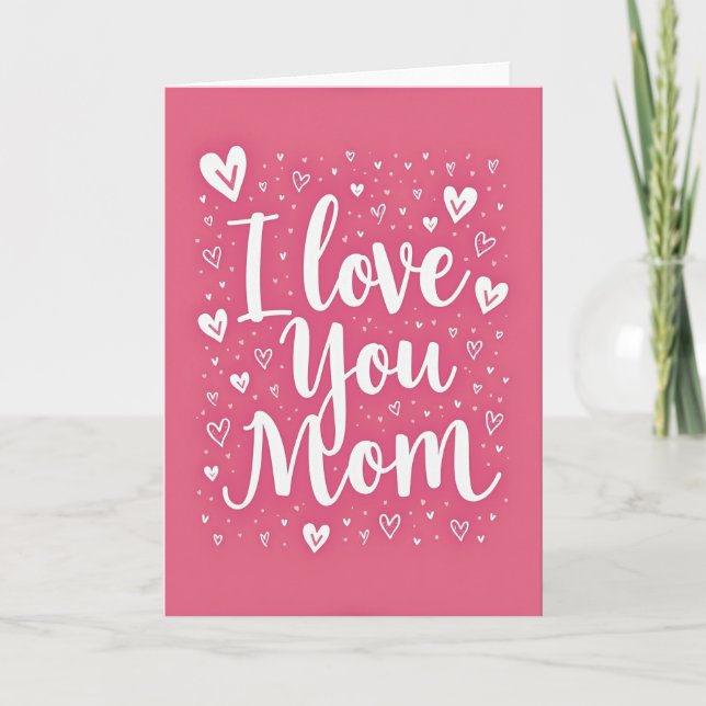 Tarjeta de 'Te Amo Mamá Mejor de Siempre' (Anverso)