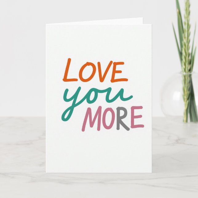 Tarjeta de Te Amo Más (Anverso)