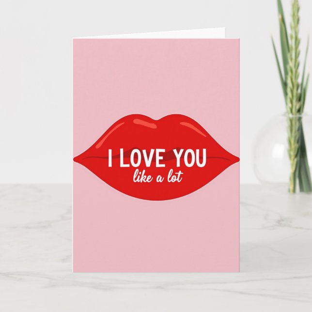 Tarjeta de Te Amo Mucho (Anverso)