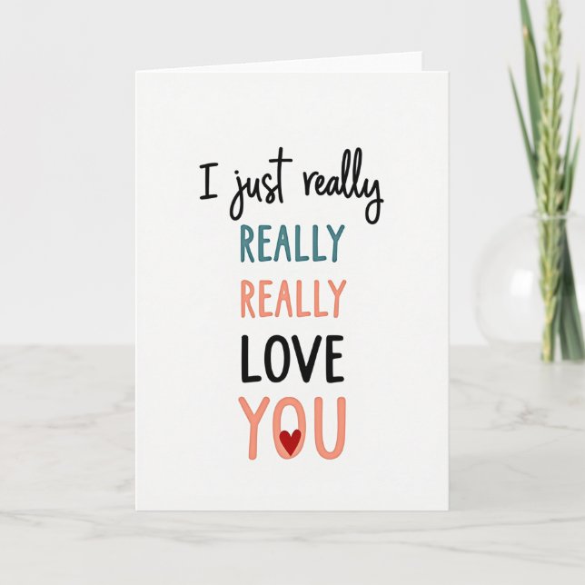 Tarjeta de 'Te Amo Mucho Mucho' (Anverso)