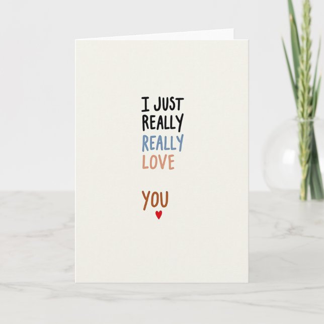 Tarjeta de Te Amo Mucho Mucho (Anverso)