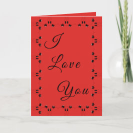 Tarjeta de Te Amo Para Ti - Colores Personalizados