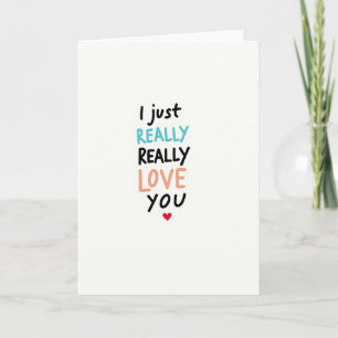 Tarjeta de Te Amo Realmente Realmente