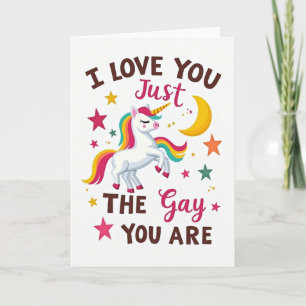 Tarjeta de Te Amo Tal Como Eres Gay