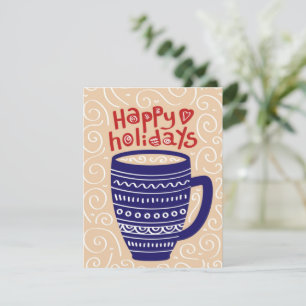 Tarjeta de té de Feliz Navidad
