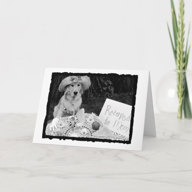 Tarjeta de té del Día de la Madre (Anverso)