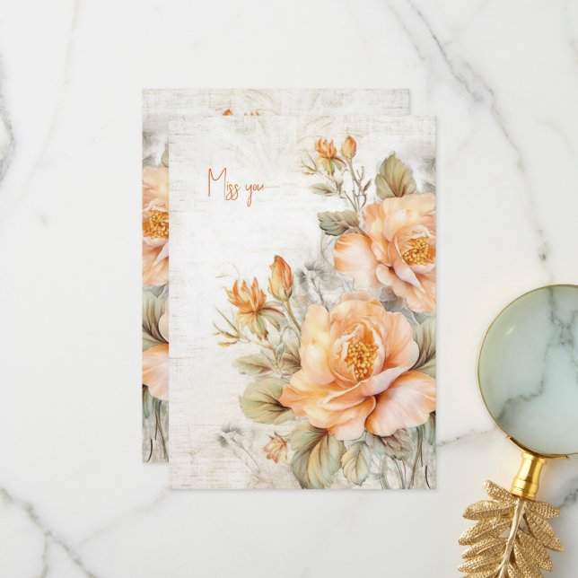 Tarjeta de te echo de menos (Anverso/Reverso In Situ)