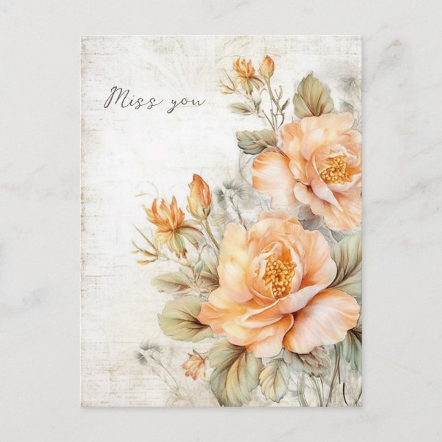 Tarjeta de te echo de menos (Anverso)