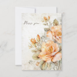 Tarjeta de te echo de menos