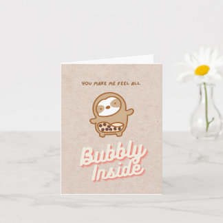 Tarjeta de té espumoso para burbujas