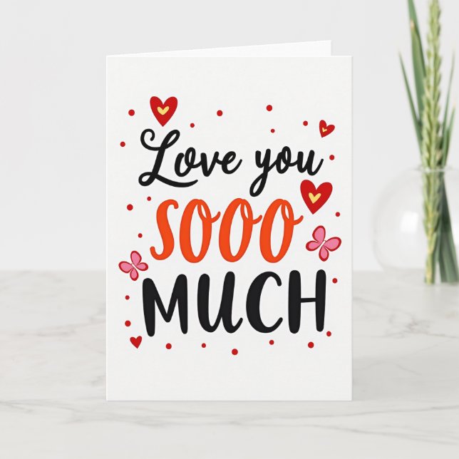 Tarjeta de Te Quiero Muchísimo (Anverso)