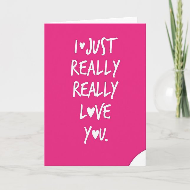 Tarjeta de Te Quiero Mucho (Anverso)