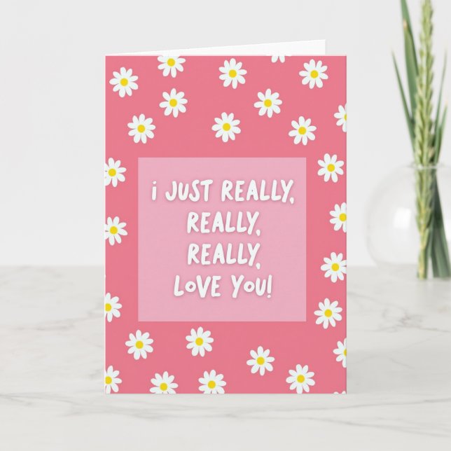 Tarjeta de Te Quiero Mucho Mucho Mucho (Anverso)
