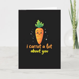 Tarjeta de Te Quiero Mucho Zanahoria
