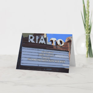 Tarjeta de teatro de cuarenta años felices "Over t