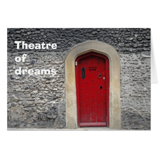 Tarjeta de teatro de sueños (Anverso (Horizontal))