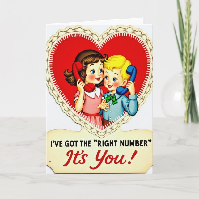 Tarjeta de teléfono para dulces corazones de San V (Anverso)