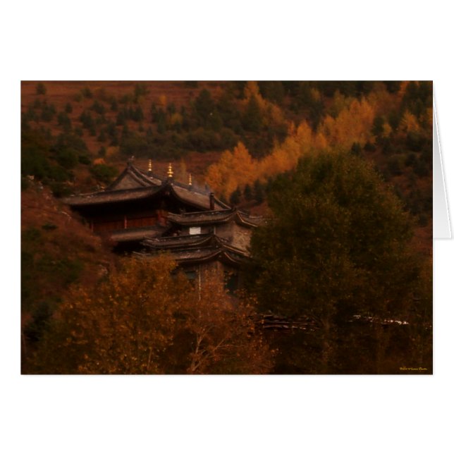 Tarjeta de templo budista (Anverso (Horizontal))