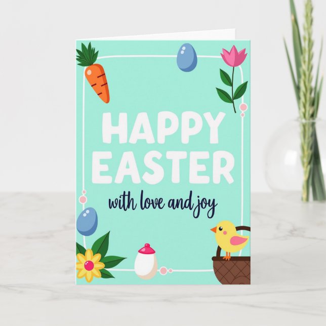 Tarjeta de temporada de celebración de primavera (Anverso)