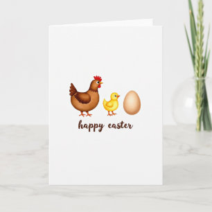 Tarjeta de temporada de familia de aves en primave