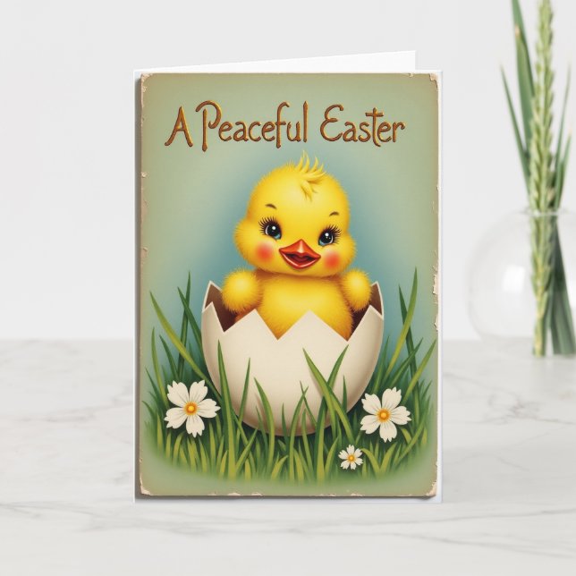 Tarjeta de Temporada de Pascua Tranquila (Anverso)