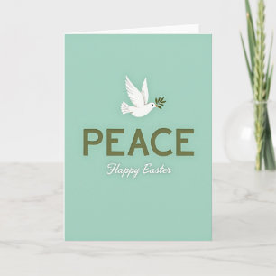 Tarjeta de temporada de paz y alegría