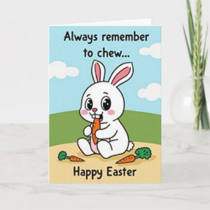 Tarjeta de Temporada de Verduras Raíz Bunny