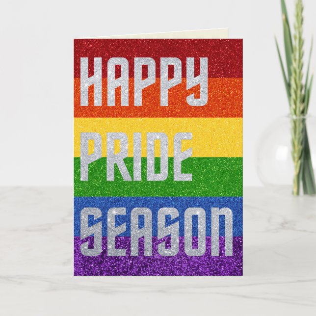 Tarjeta de temporada del orgullo gay para Purpurin (Anverso)
