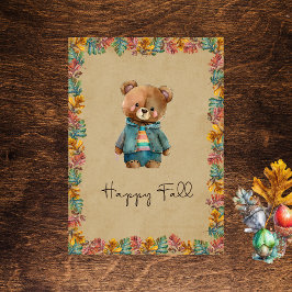 Tarjeta de temporada Happy Fall