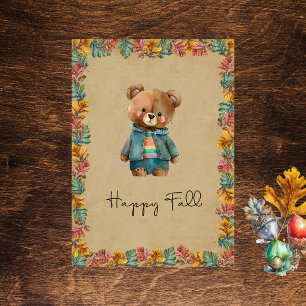 Tarjeta de temporada Happy Fall